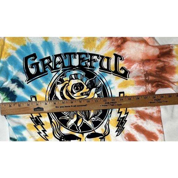 Liquid Blue size M T-shirt Grateful Dead Tye-dye  skull bright hippie dead-head - Picture 4 of 7